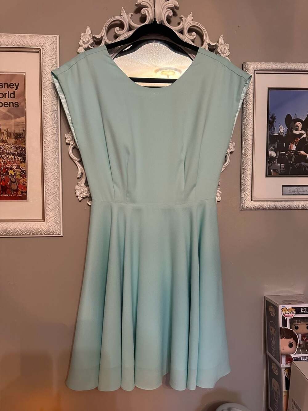 Blaque Label Mint Green Sleeveless Fit and Flare Mini Dress